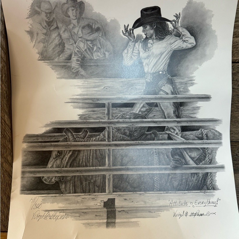 Virgil Stephens 11 3/4 x 13 1/2 print
